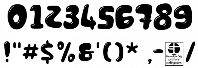 Chocolate Bar Demo Font OTHER CHARS