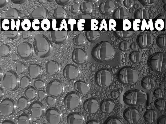 Chocolate Bar Demo Font examples