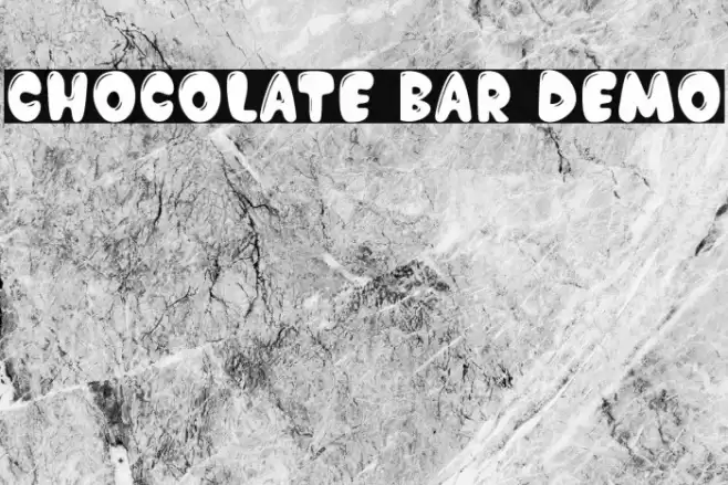 Chocolate Bar Demo Font examples