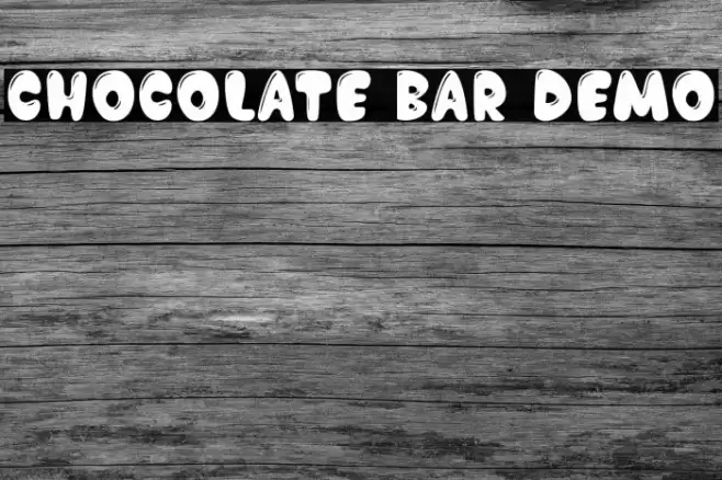 Chocolate Bar Demo Font examples