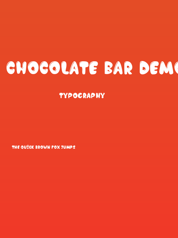 Chocolate Bar Demo Poster