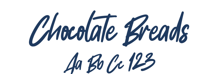 Chocolate Breads Font Preview