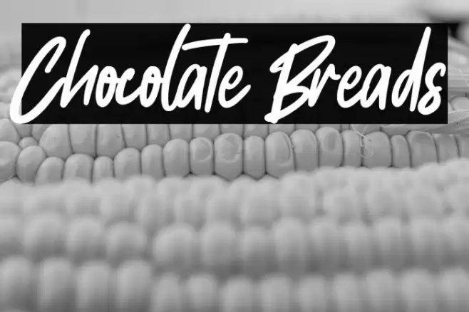 Chocolate Breads Caratteri examples