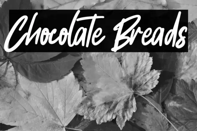 Chocolate Breads Caratteri examples