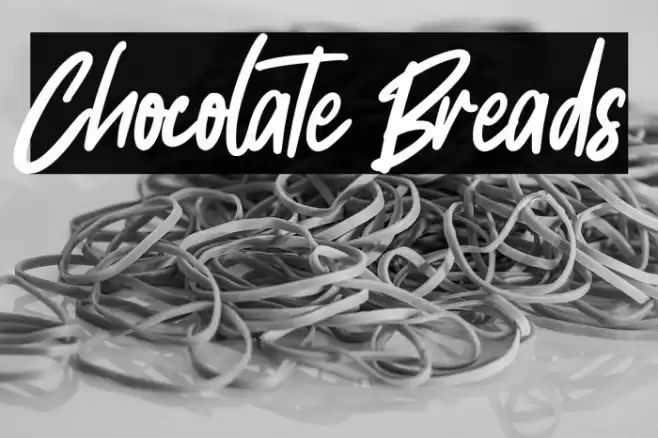 Chocolate Breads Caratteri examples