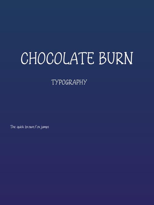 Chocolate Burn Poster