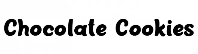 Chocolate Cookies  नि: शुल्क फ़ॉन्ट्स डाउनलोड
