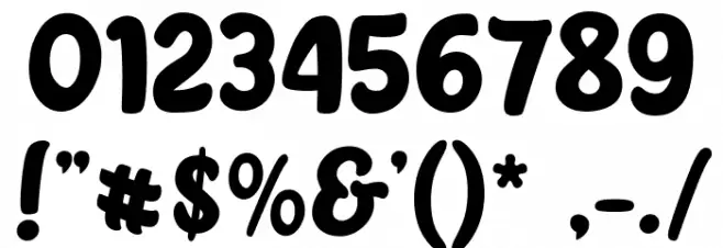 Chocolate Cookies Font OTHER CHARS
