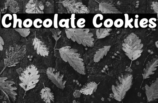 Chocolate Cookies Font examples