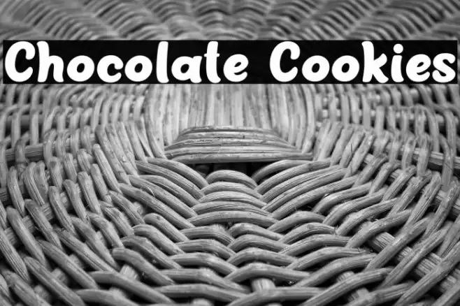 Chocolate Cookies Font examples