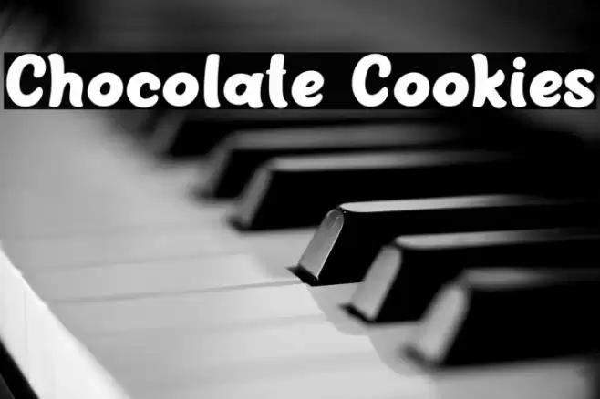 Chocolate Cookies Font examples