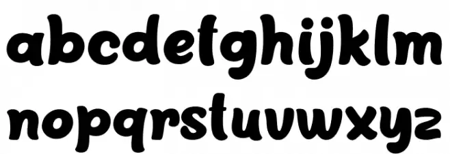 Chocolate Cookies Font LOWERCASE