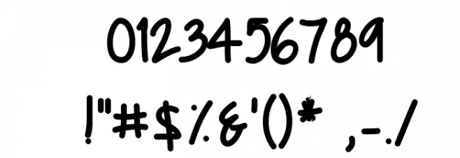 Chocolate Covered Raindrops Bold Font OTHER CHARS