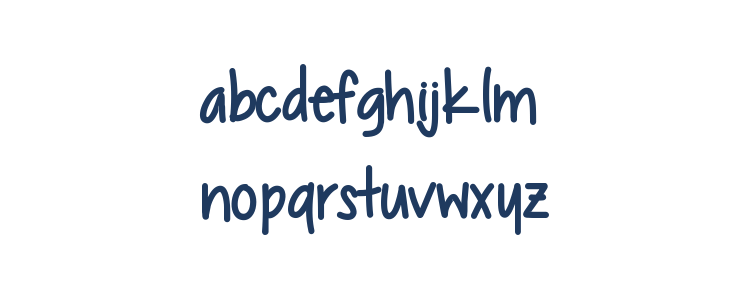 Chocolate Covered Raindrops Bold Lowercase