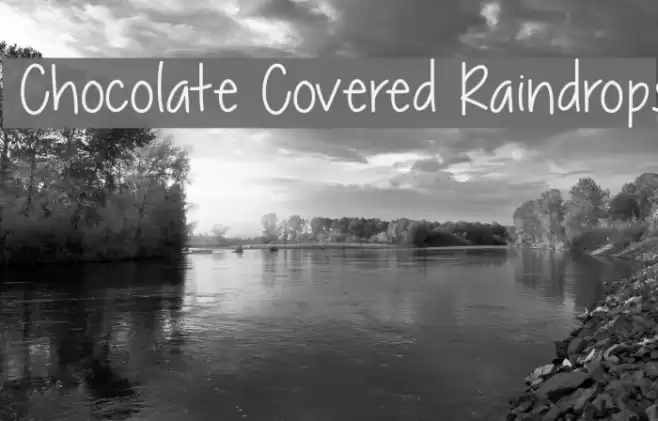 Chocolate Covered Raindrops Font examples