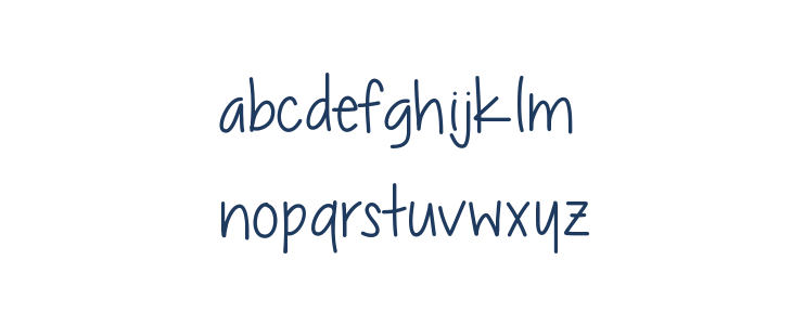 Chocolate Covered Raindrops Lowercase