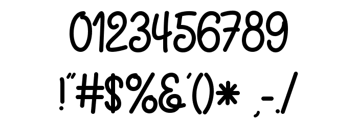 Chocolate Crispy Font OTHER CHARS