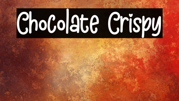 Chocolate Crispy Font examples