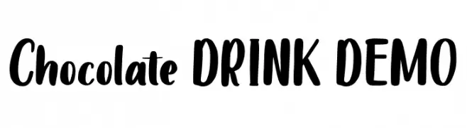 Chocolate DRINK DEMO  Frei Schriftart Herunterladen