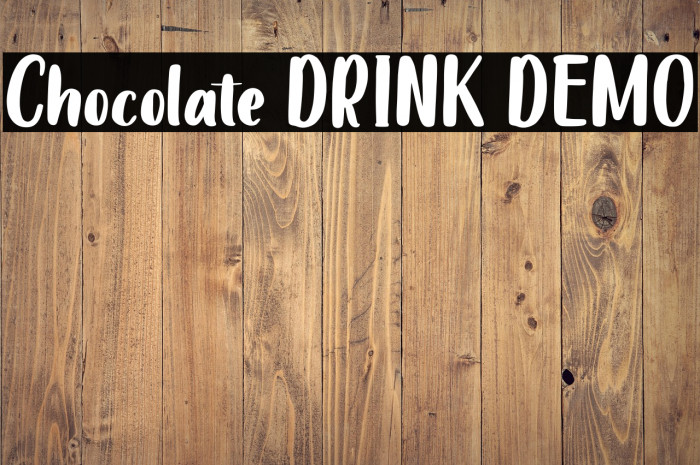Chocolate DRINK DEMO Example 2
