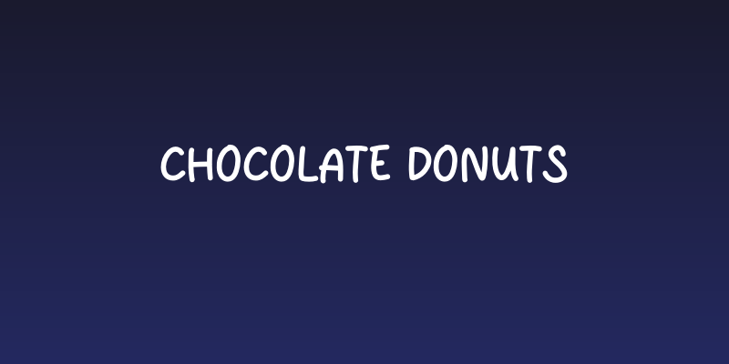 Chocolate Donuts Social Header