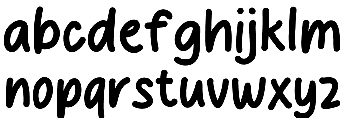 Chocolate Donuts Font LOWERCASE