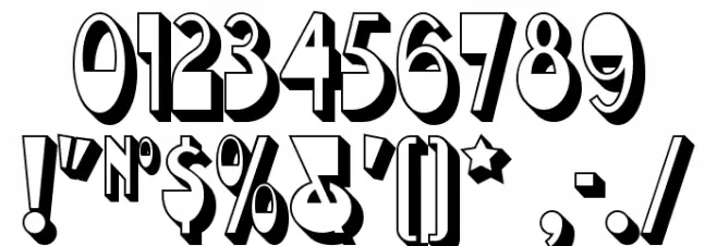 Chocolate Drops NF フォント その他の文字