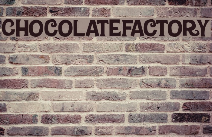 Chocolate-Factory Шрифта examples