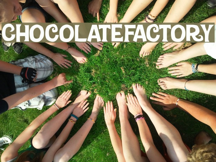 Chocolate-Factory Шрифта examples