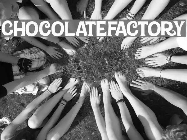 Chocolate-Factory Шрифта examples
