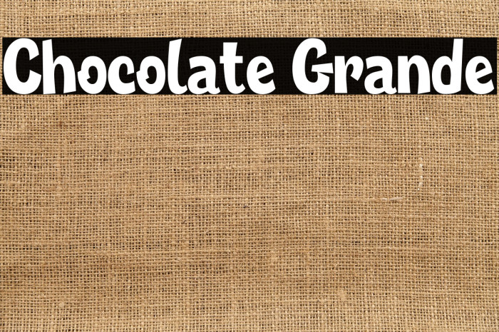 Chocolate Grande Example 3