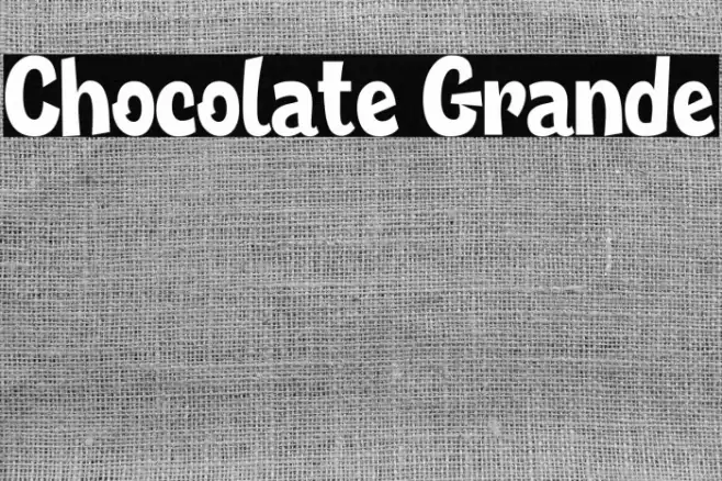Chocolate Grande Font examples
