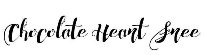 Chocolate Heart Free  Fuentes Gratis Descargar