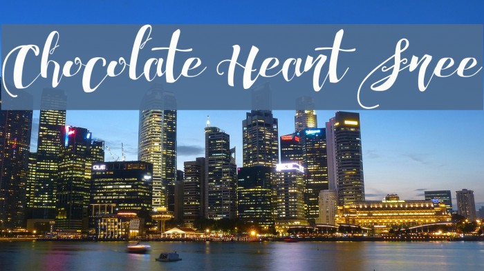 Chocolate Heart Free Font examples