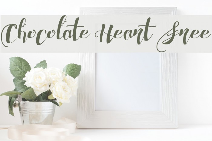 Chocolate Heart Free Font examples