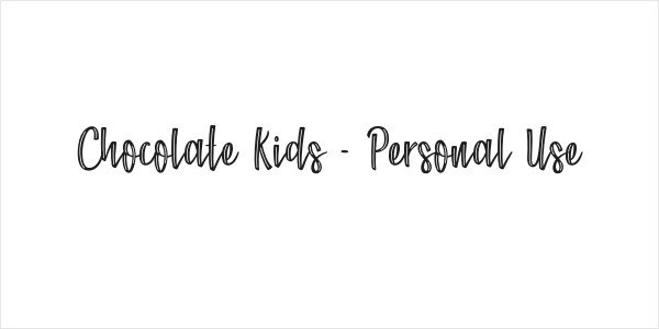 Chocolate Kids - Personal Use Logo