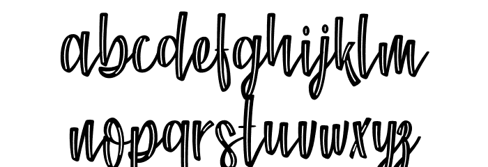 Chocolate Kids - Personal Use Font LOWERCASE