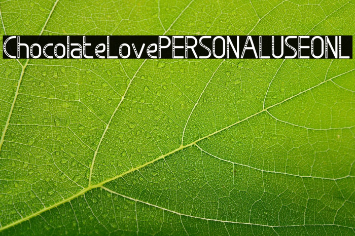 Chocolate Love PERSONAL USE ONL Example 2