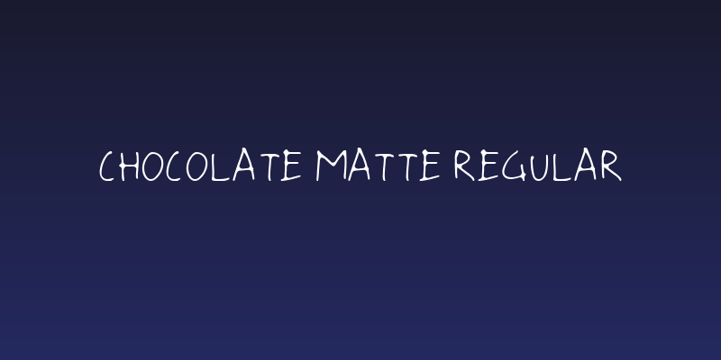 Chocolate Matte Regular Social Header