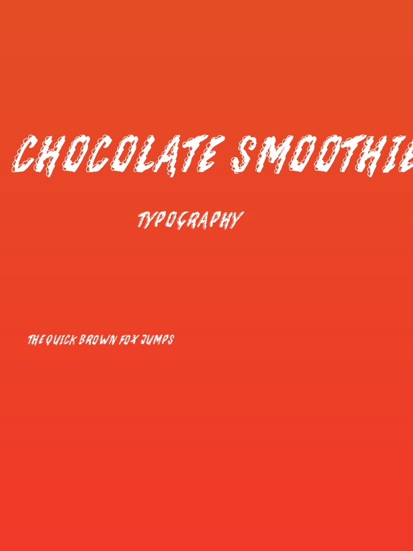 Chocolate Smoothie Poster