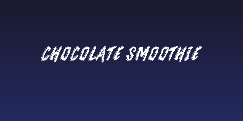Chocolate Smoothie Social Header