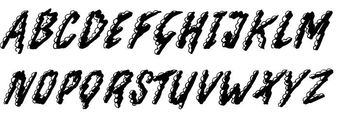Chocolate Smoothie Font LOWERCASE