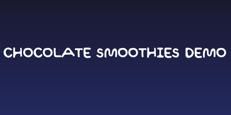 Chocolate Smoothies Demo Social Header