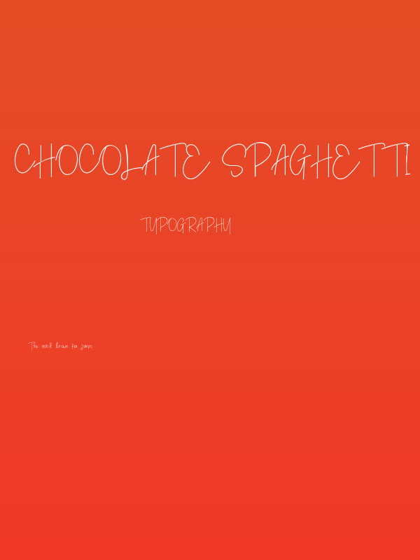 Chocolate Spaghetti Poster