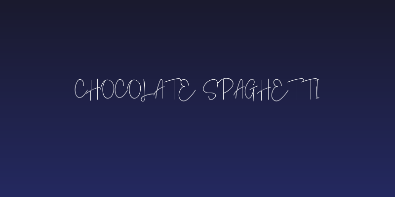 Chocolate Spaghetti Social Header
