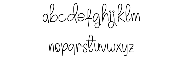 Chocolate Spaghetti Font LOWERCASE