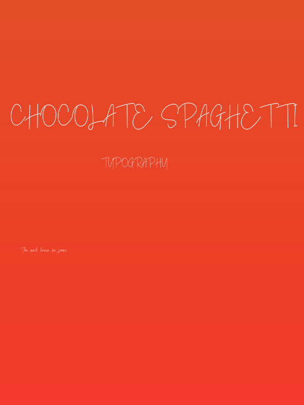 Chocolate Spaghetti Poster
