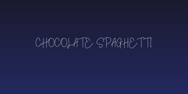 Chocolate Spaghetti Social Header
