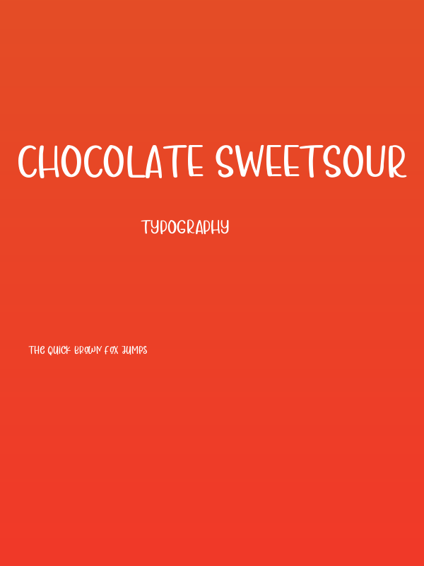 Chocolate Sweetsour Poster