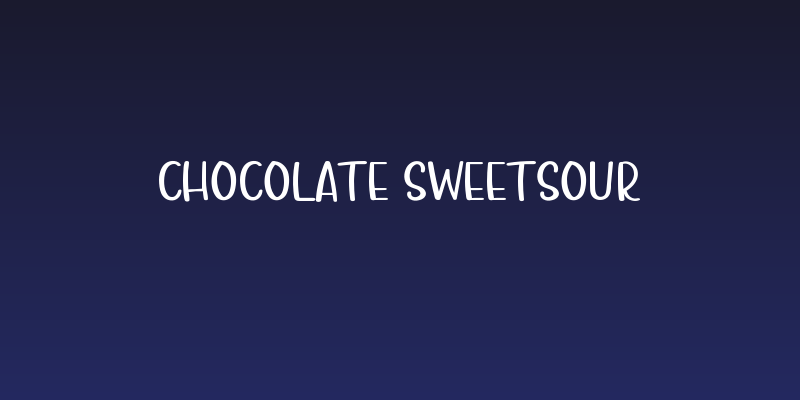 Chocolate Sweetsour Social Header